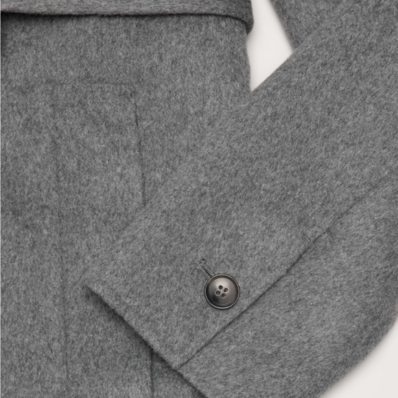 NWT Banana Republic Black Double Faced Wrap Coat Size Small Petite. - Picture 6 of 12